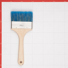 Кисть плоская смешанная щетина деревянная ручка Wenzo Wood 100х14 мм для красок на водной основе - фото 3