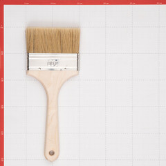 Кисть плоская натуральная щетина деревянная ручка Wenzo Wood 100х14 мм для эмалей и лаков на алкидной основе - фото 3