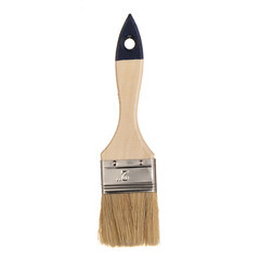 Кисть плоская смешанная щетина деревянная ручка 50х12 мм для красок и антисептиков на водной основе - фото 6