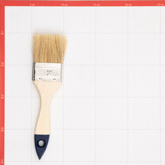 Кисть плоская смешанная щетина деревянная ручка 50х12 мм для красок и антисептиков на водной основе - фото 4