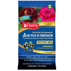 Изображение товара Удобрение сухое для роз и пионов гранулированное Премиум Bona Forte 2,5 кг