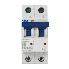 Изображение товара Автоматический выключатель модульный КЭАЗ OptiDin 2P 63А тип C 6 кА 220 В (260610)