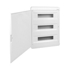 Щит распределительный встраиваемый КЭАЗ OptiBox ЩРВ пластиковый IP41 535х398х102 мм 54 модуля непрозрачная дверь - фото 2