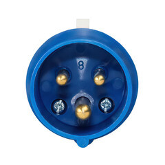 Вилка силовая прямая переносная КЭАЗ с заземлением 2P+PE 16 А 220 В IP44 синяя (222735) - фото 5