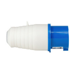 Вилка силовая прямая переносная КЭАЗ с заземлением 2P+PE 16 А 220 В IP44 синяя (222735) - фото 4