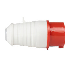 Вилка силовая прямая переносная КЭАЗ с заземлением 3Р+РЕ+N 16 А 380 В IP44 красная (222738) - фото 4