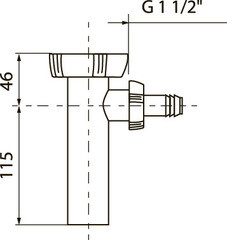 Сифон для бытовой техники Wirquin 1 1/2х40 мм с отводом (30717952) - фото 4