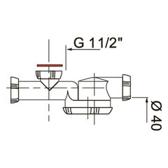Сифон для раковины и мойки Wirquin Pro 1 1/2х40 мм без выпуска с отводом с соединением 40 мм (30717975) - фото 4