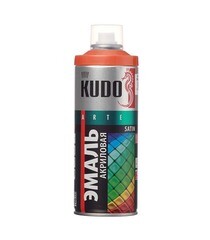 Эмаль аэрозольная Kudo Satin оранжевая полуматовая RAL 2001 520 мл - фото 2