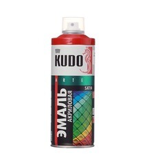 Эмаль аэрозольная Kudo Satin огненно-красная полуматовая RAL 3000 520 мл - фото 2