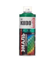 Эмаль аэрозольная Kudo Satin зеленая полуматовая RAL 6029 520 мл - фото 2