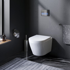 Унитаз подвесной AM.PM Sense безободковый с сиденьем дюропласт микролифт (C741701SC) - фото 6