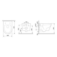 Унитаз подвесной AM.PM Sense безободковый с сиденьем дюропласт микролифт (C741701SC) - фото 5