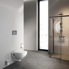 Унитаз подвесной AM.PM X-Joy безободковый с сиденьем дюропласт микролифт (C851701SC) - фото 3