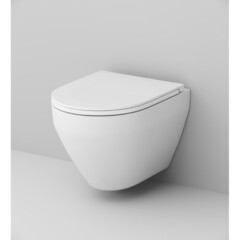 Унитаз подвесной AM.PM Spirit 2.0 безободковый без сиденья (C701700WH) - фото 8