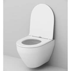 Унитаз подвесной AM.PM Spirit 2.0 безободковый без сиденья (C701700WH) - фото 7