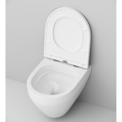 Унитаз подвесной AM.PM Spirit 2.0 безободковый без сиденья (C701700WH) - фото 6