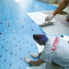 Клей для плитки/ керамогранита/ мозаики/ камня Litokol LitoPlus K55 белый класс C2 TE 25 кг - фото 3