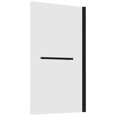 Изображение товара Шторка на ванну неподвижная 100х140х0,6 см профиль черный Abber Immer Offen (AG70100B)