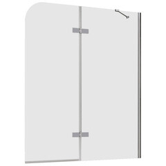 Изображение товара Шторка на ванну распашная 120х140х0,6 см профиль хром Abber Ewiges Wasser (AG51120)