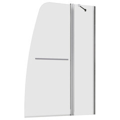 Изображение товара Шторка на ванну распашная 100х140х0,6 см профиль хром Abber Ewiges Wasser (AG50100)