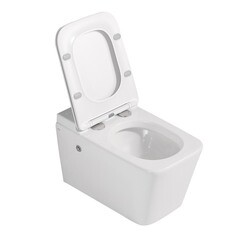 Унитаз подвесной Abber Rechteck с сиденьем дюропласт микролифт с импульсным смывом торнадо (AC1202P) - фото 3