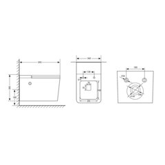 Унитаз подвесной Abber Rechteck с сиденьем дюропласт микролифт с импульсным смывом торнадо (AC1202P) - фото 6