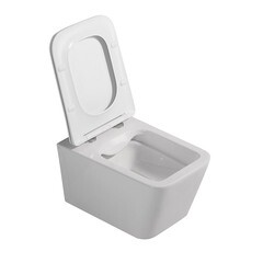 Унитаз подвесной Abber Rechteck безободковый с сиденьем дюропласт микролифт (AC1201) - фото 3