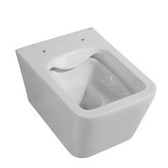 Унитаз подвесной Abber Rechteck безободковый с сиденьем дюропласт микролифт (AC1201) - фото 2