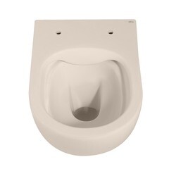 Унитаз подвесной Abber Bequem безободковый бежевый с сиденьем дюропласт микролифт (AC1101MBE) - фото 5