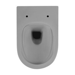 Унитаз подвесной Abber Bequem безободковый серый с сиденьем дюропласт микролифт (AC1103MG) - фото 10