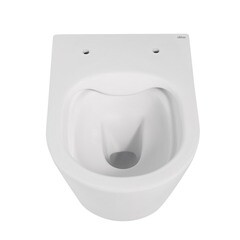 Унитаз подвесной Abber Bequem безободковый с сиденьем дюропласт микролифт (AC1102MW) - фото 3