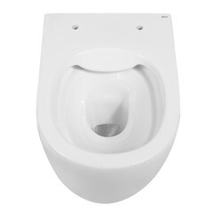 Унитаз подвесной Abber Bequem безободковый с сиденьем дюропласт микролифт (AC1104) - фото 7