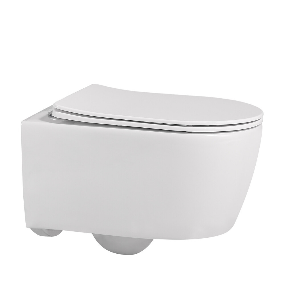 Изображение товара Подвесной безободковый унитаз Abber Bequem AC1104 с сиденьем дюропласт микролифт