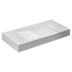 Изображение товара Раковина Abber Stein 100 см подвесная белая матовая (AS2641)