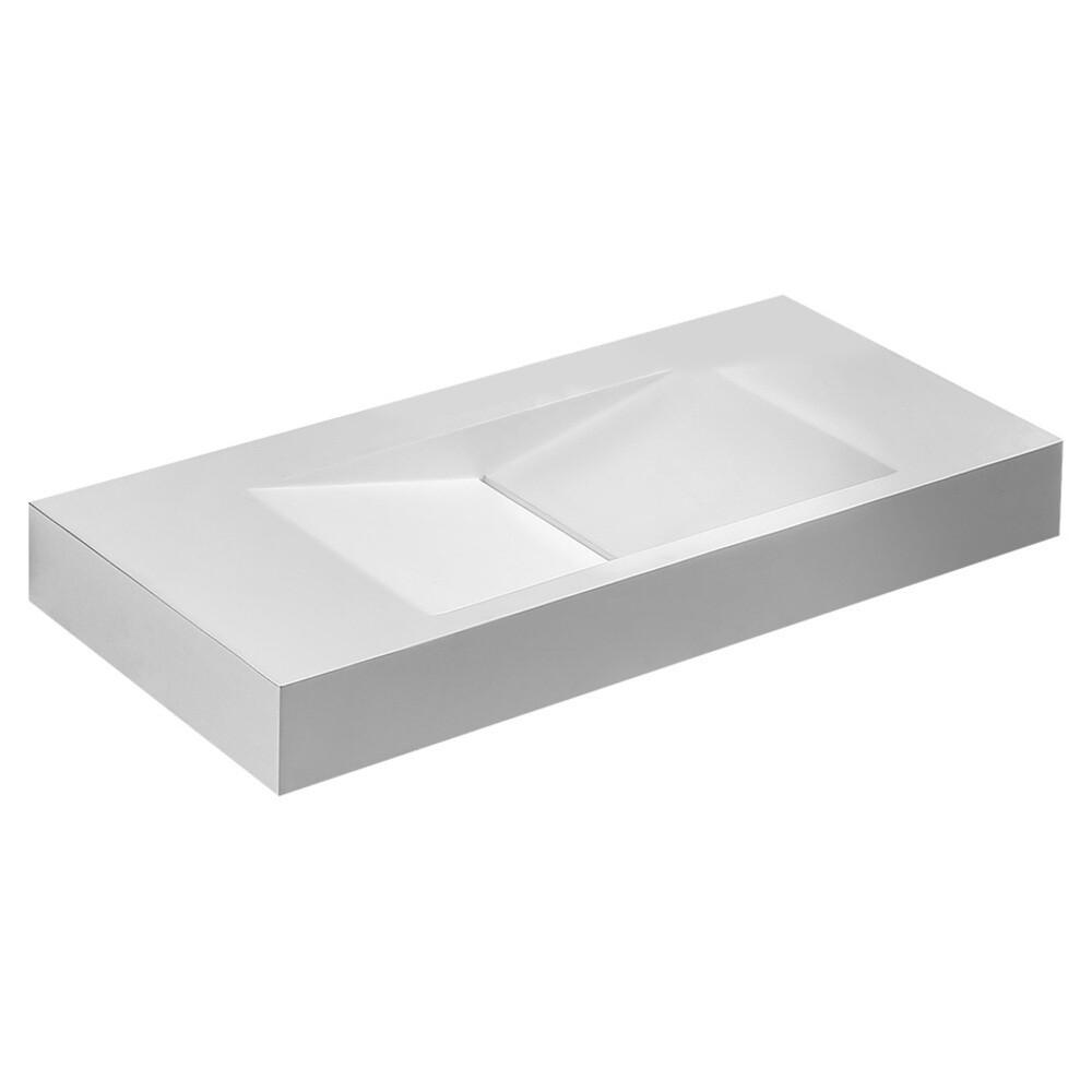 Изображение товара Раковина Abber Stein 100 см подвесная белая матовая (AS2641)