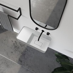 Раковина Abber Stein 120 см подвесная белая матовая (AS2627-1.2) - фото 4