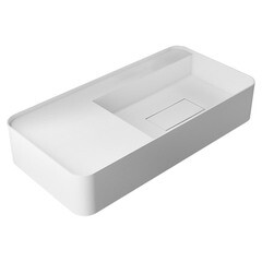 Изображение товара Раковина Abber Stein 80 см подвесная белая матовая (AS2627-0.8)