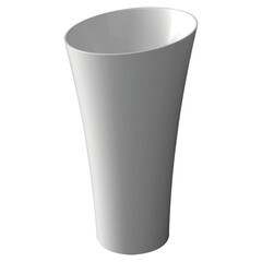 Изображение товара Раковина Abber Stein 500 мм напольная белая матовая (AS2509-H)