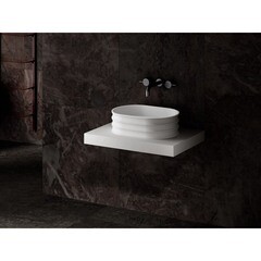 Раковина Abber Stein 56 см накладная белая матовая (AS2650) - фото 6