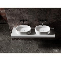 Раковина Abber Stein 56 см накладная белая матовая (AS2650) - фото 5