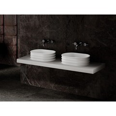 Раковина Abber Stein 56 см накладная белая матовая (AS2650) - фото 4