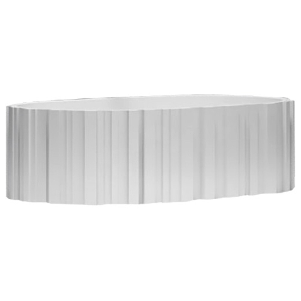 Изображение товара Раковина накладная Abber Stein AS2655 овальная белая матовая 56 см