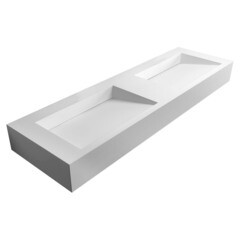 Изображение товара Раковина Abber Stein 152 см подвесная белая матовая (AS2643-1.5)