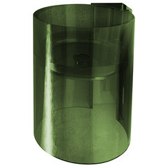 Изображение товара Раковина Abber Kristall 42 см угловая подвесная зеленая (AT2705Emerald)