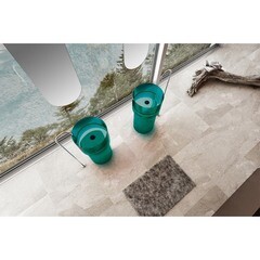 Раковина Abber Kristall 450 мм напольная бирюзовая (AT2701Aquamarin) - фото 4