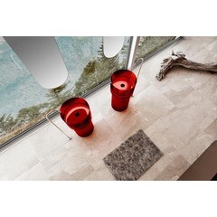 Раковина Abber Kristall 450 мм напольная красная (AT2701Rubin-H) - фото 4