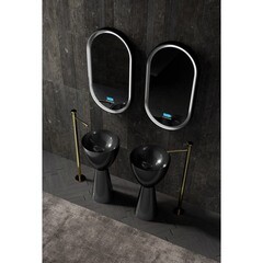 Раковина Abber Karbon 450 мм напольная черная (AK2003) - фото 6