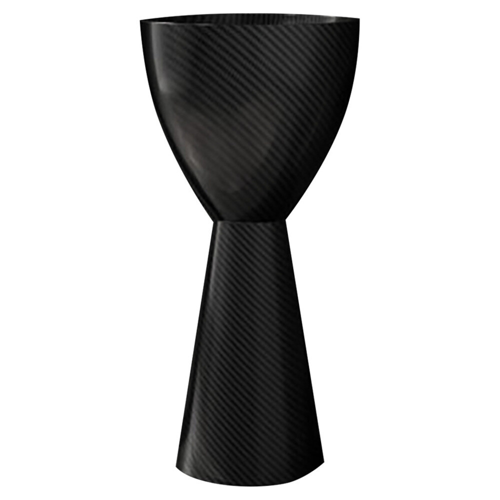 Изображение товара Раковина напольная Abber Karbon 450 мм черная, круглая, Глянцевая, АК2003