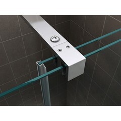 Душевая перегородка Abber Komfort хром 120х200 см стекло прозрачное 8 мм (AG09120) - фото 3